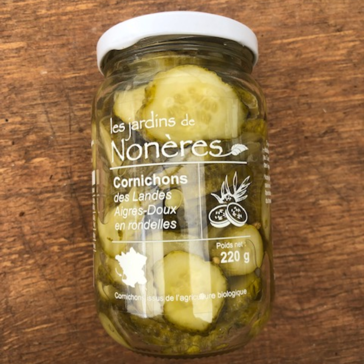 Cornichons en rondelles, 220g (pièce) Livraison & retrait sur Bordeaux